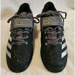 Adidas Powerlift 3 Shoes Black Iron Metallic Color Art AQ3330 Men's Size 9